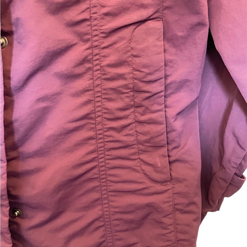 EDDIE BAUER Purple Hooded  Drawstring Waist Lightweight Rain Jacket Coat - Small - Picture 5 of 16